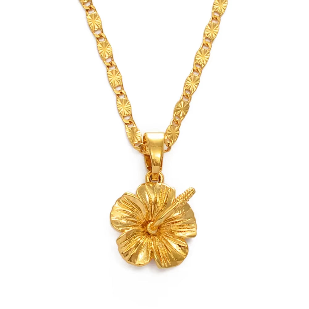 Hawaiian Hibiscus Flower Pendant Necklace – a Symbol of Love, Culture, and Beauty