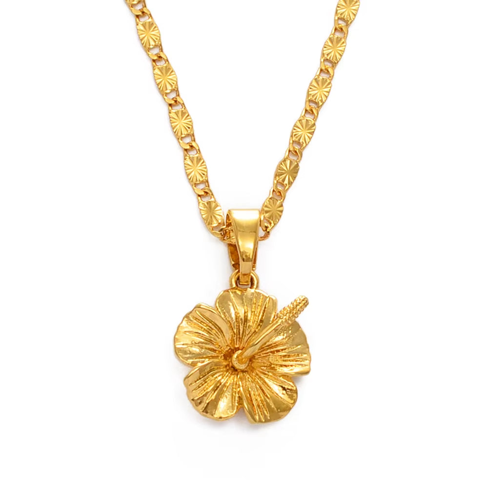 Hawaiian Hibiscus Flower Pendant Necklace – a Symbol of Love, Culture, and Beauty